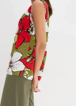 Blouse sans manches en viscose