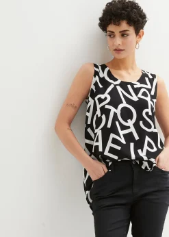 Blouse sans manches en viscose fluide