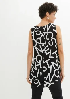 Blouse sans manches en viscose fluide