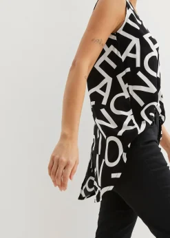 Blouse sans manches en viscose fluide