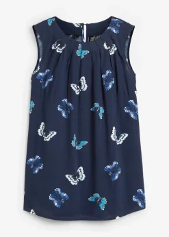 Blouse sans manches en viscose fluide