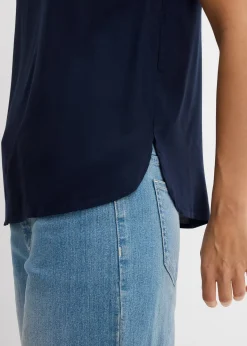 Blouse sans manches en viscose douce