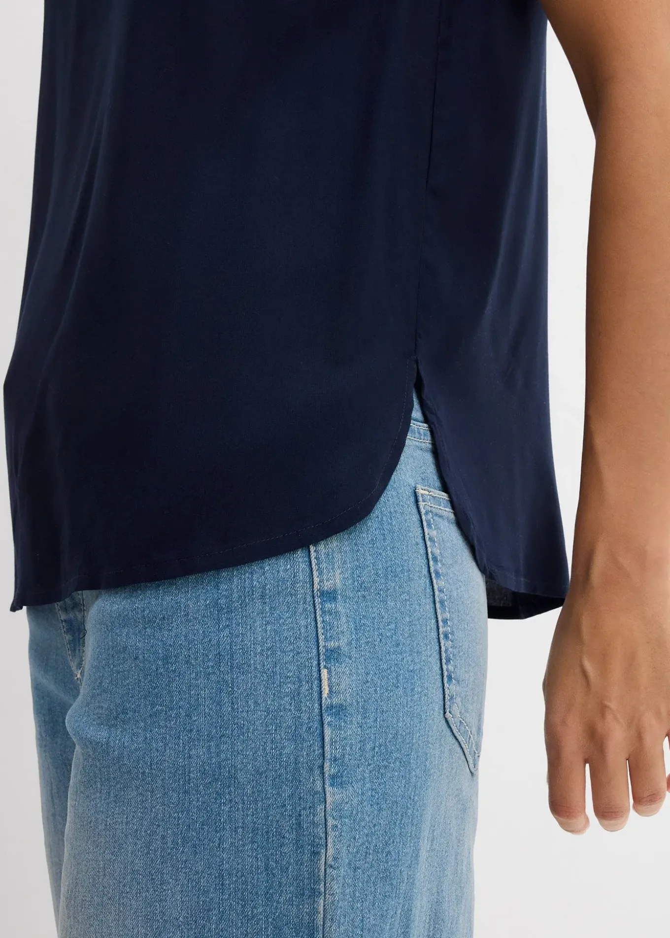 Blouse sans manches en viscose douce