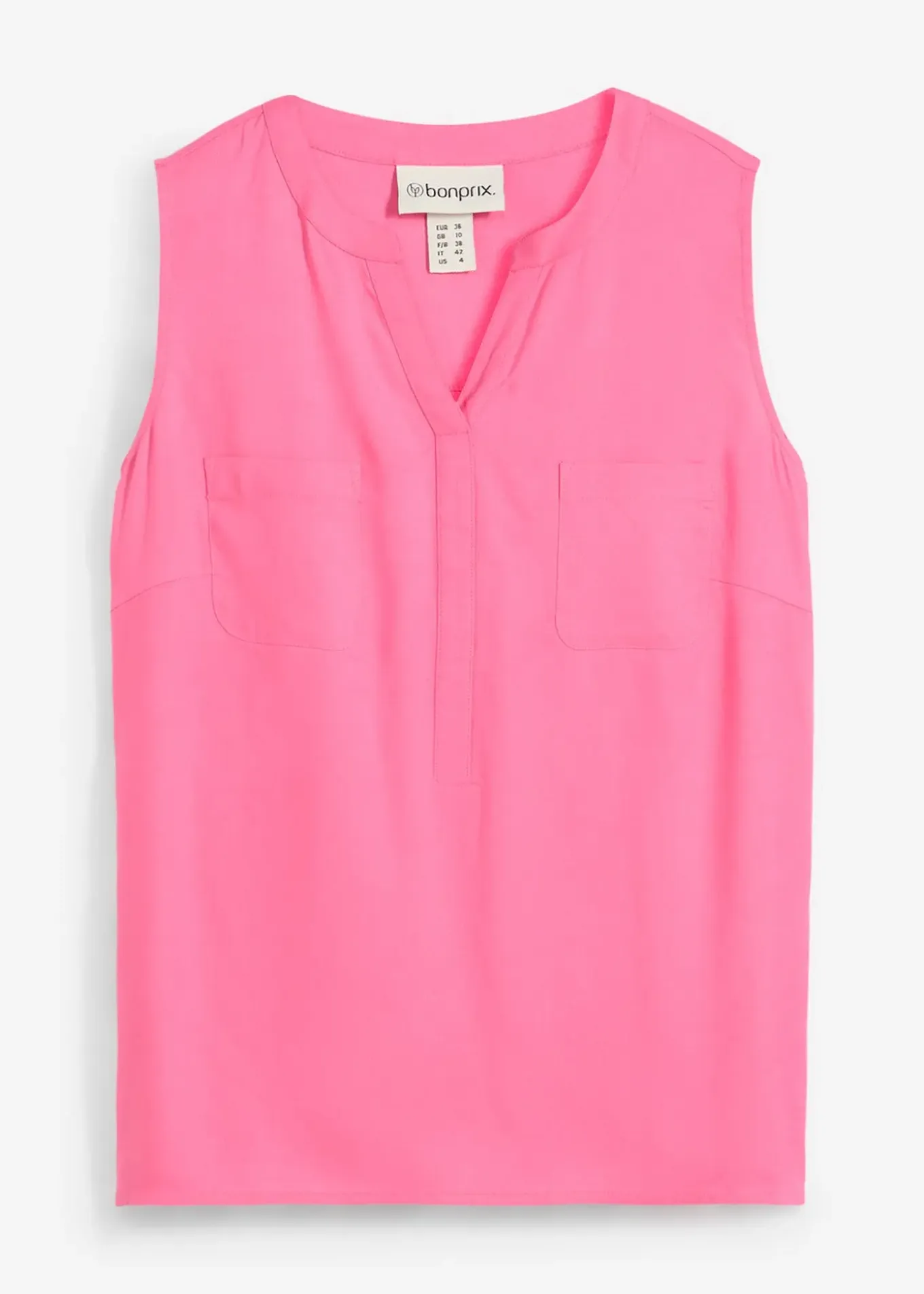 Blouse sans manches en viscose fluide