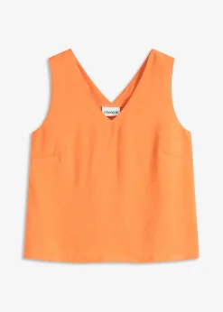 Blouse sans manches en viscose mélangée