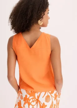 Blouse sans manches en viscose mélangée