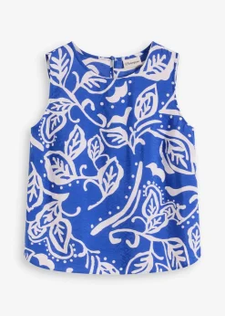 Blouse sans manches imprimée