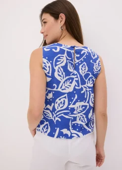 Blouse sans manches imprimée
