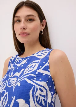 Blouse sans manches imprimée