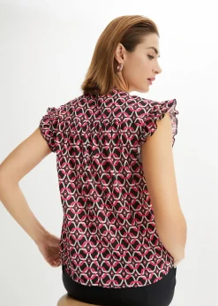 Blouse sans manches imprimée