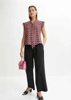 Blouse sans manches imprimée