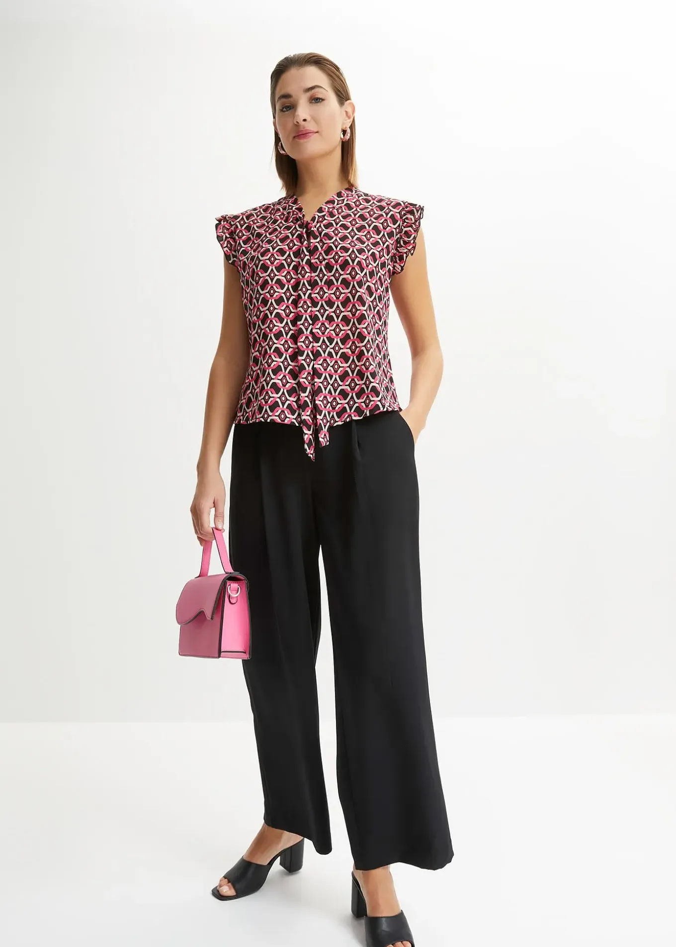 Blouse sans manches imprimée