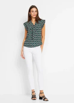Blouse sans manches imprimée