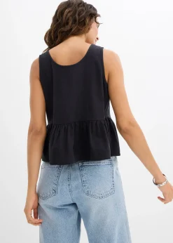 Blouse sans manches légère en lin mélangé