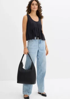 Blouse sans manches légère en lin mélangé