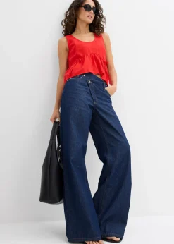 Blouse sans manches légère en lin mélangé