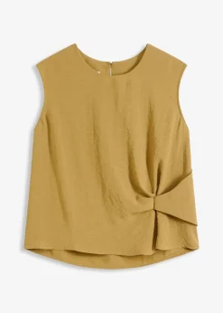 Blouse sans manches nouée sur le côté