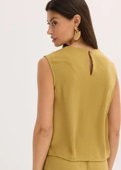 Blouse sans manches nouée sur le côté