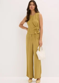 Blouse sans manches nouée sur le côté