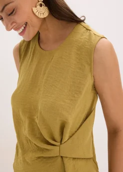 Blouse sans manches nouée sur le côté