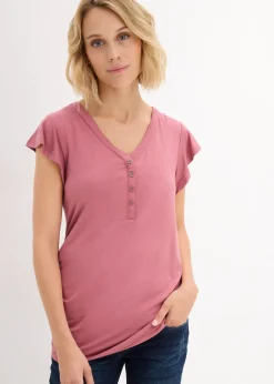 Blouse T-shirt de grossesse avec fonction allaitement avec viscose