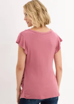 Blouse T-shirt de grossesse avec fonction allaitement avec viscose