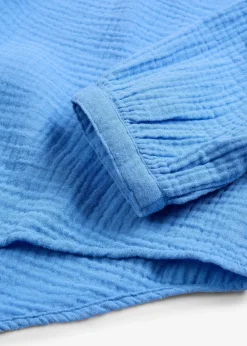 Blouse T-shirt en gaze de coton