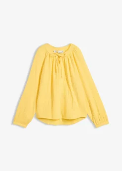 Blouse T-shirt en gaze de coton