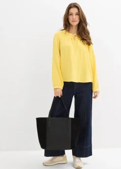 Blouse T-shirt en gaze de coton