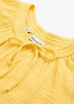 Blouse T-shirt en gaze de coton