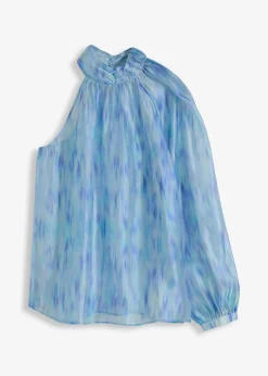 Blouse une épaule en crêpe