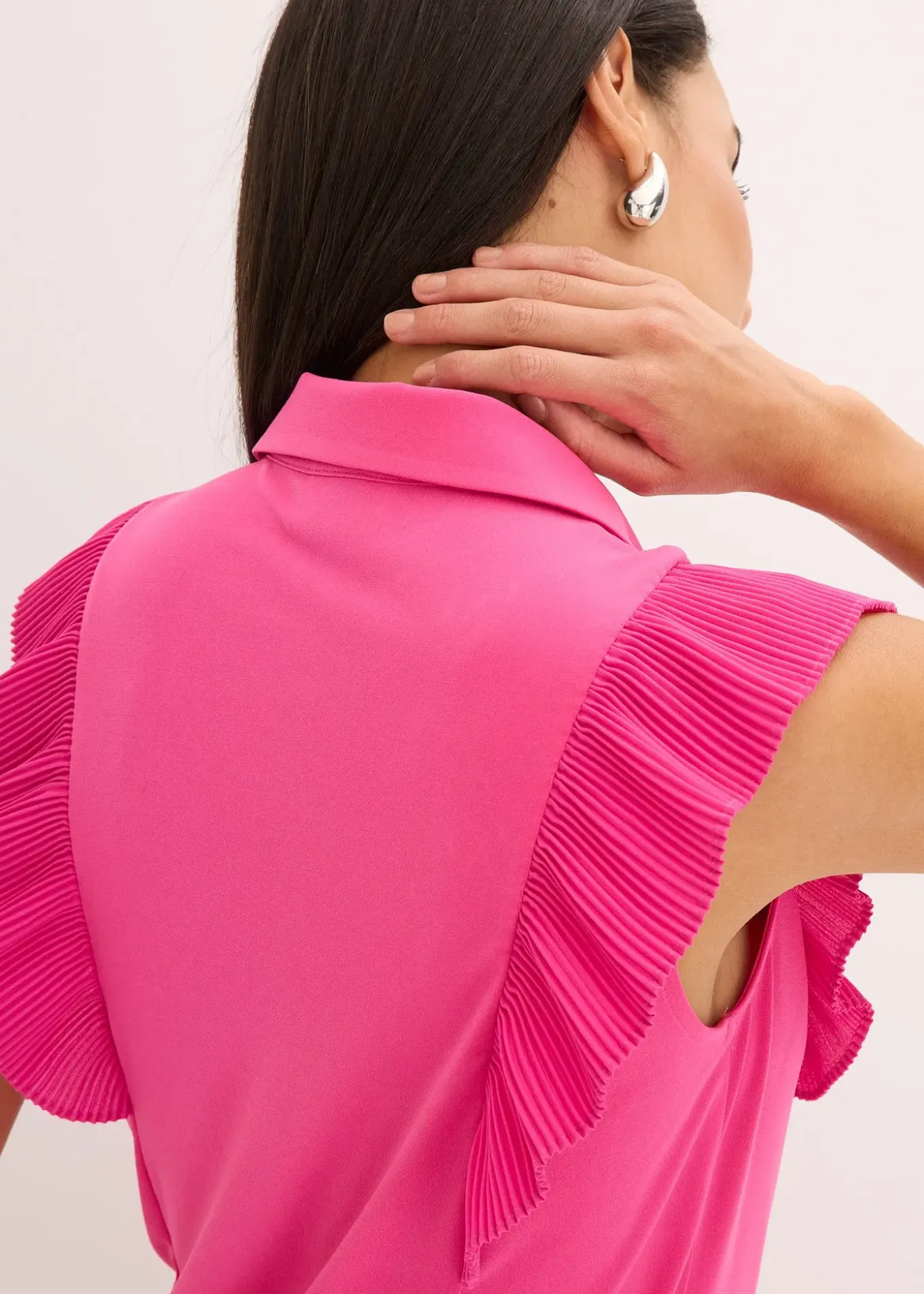 Blouse volantée en jersey