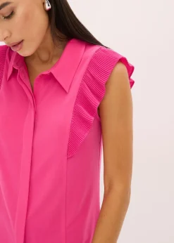 Blouse volantée en jersey