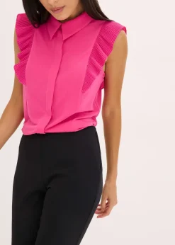 Blouse volantée en jersey