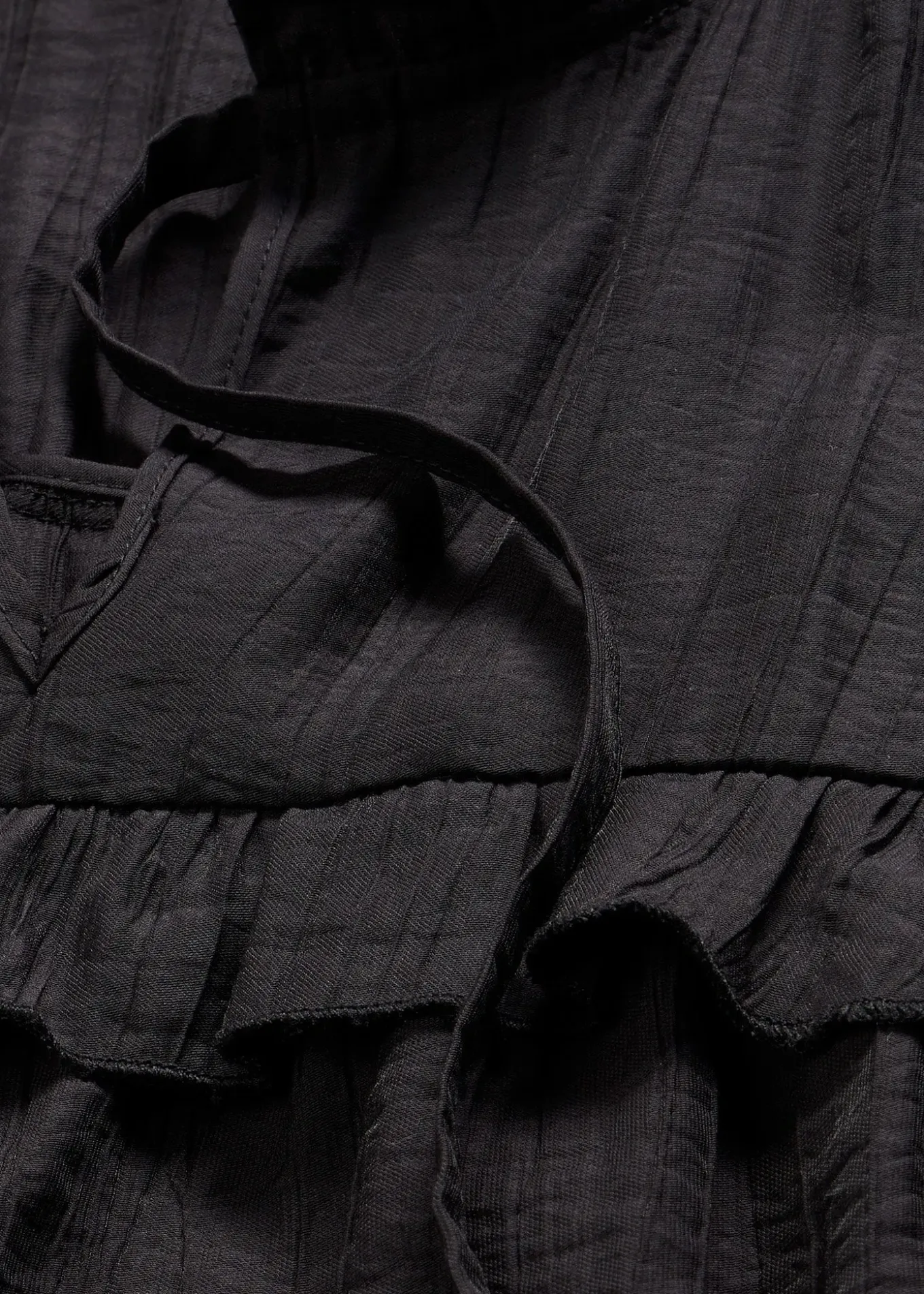 Blouse volantée en viscose mélangée