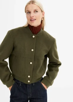 Blouson aspect laine