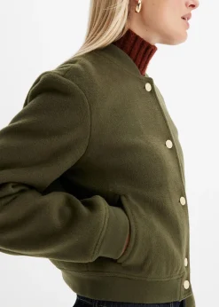 Blouson aspect laine