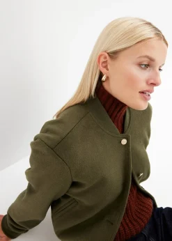 Blouson aspect laine