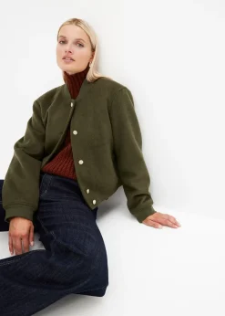 Blouson aspect laine