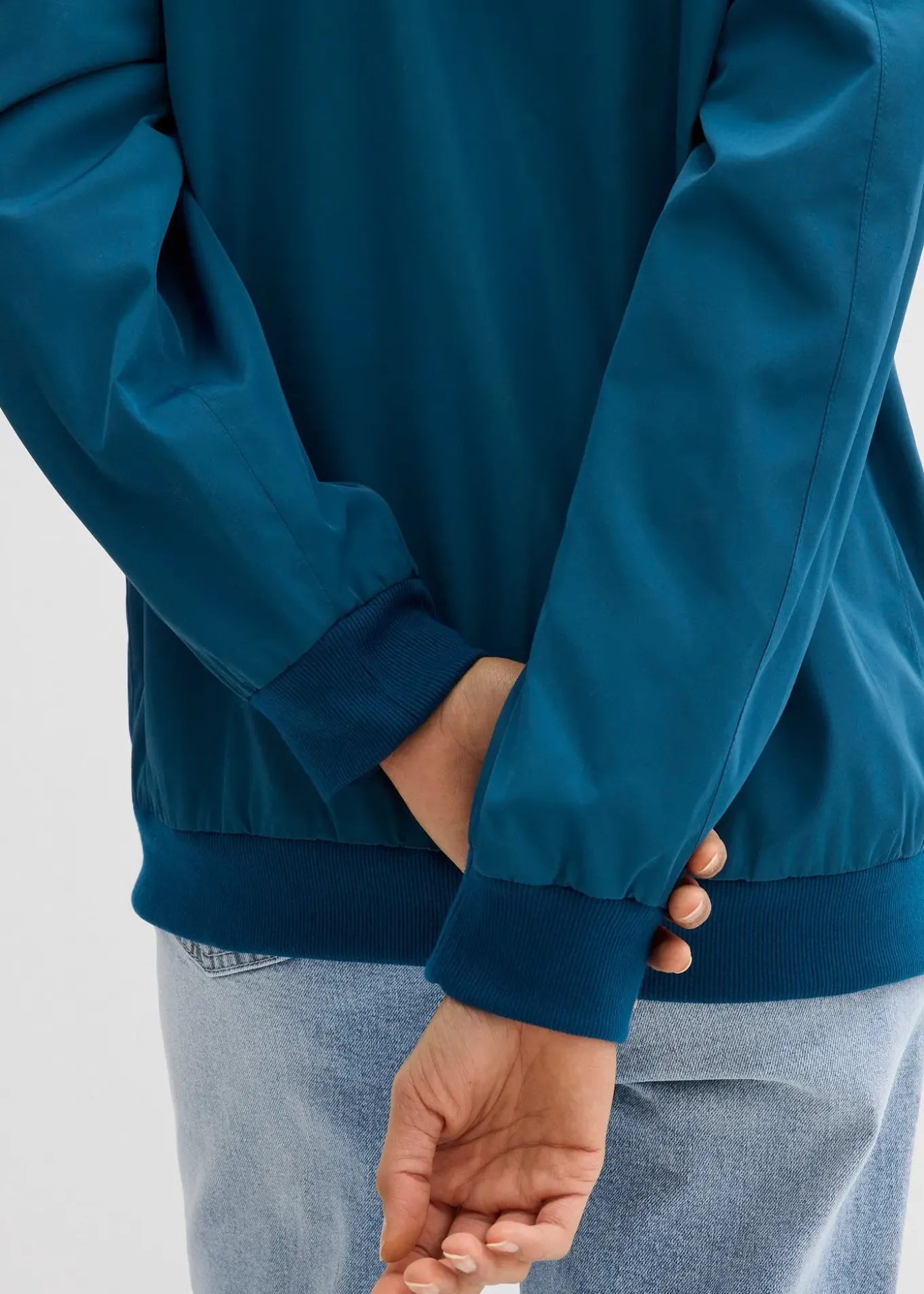 Blouson aviateur large à doublure léopard