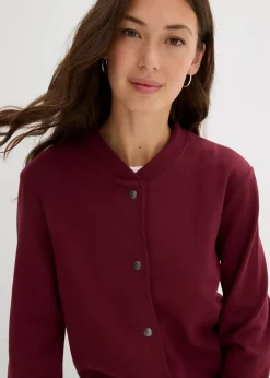 Blouson boutonné en molleton