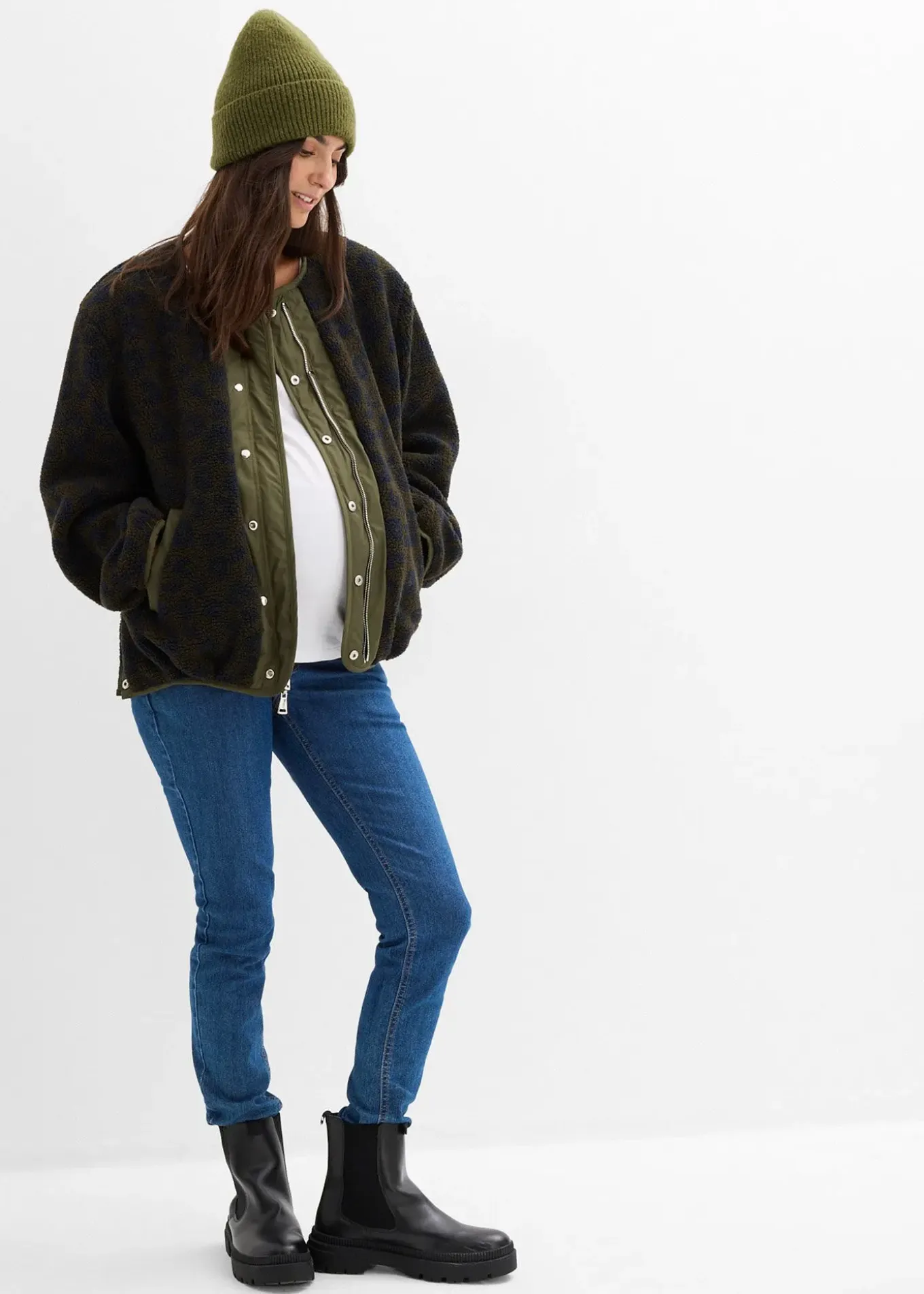 Blouson de grossesse et de portage réversible 4-en-1