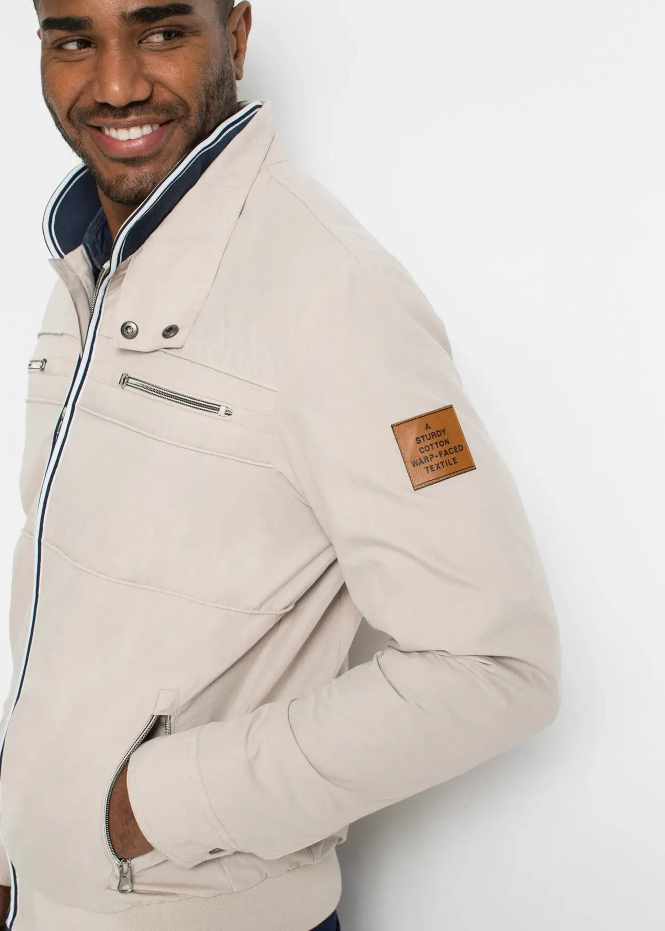 Blouson de mi-saison à col montant