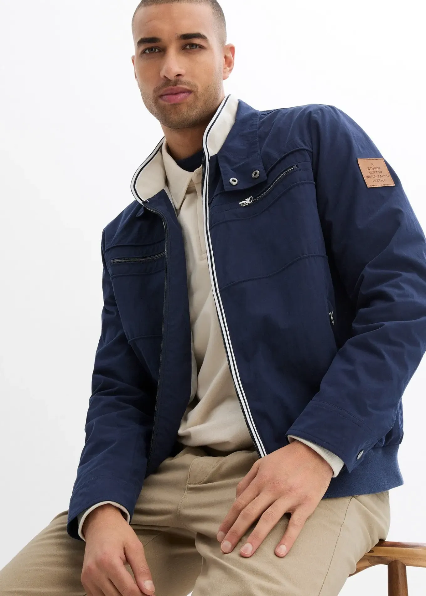 Blouson de mi-saison à col montant