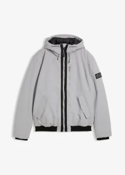 Blouson d’hiver à capuche et détails sportifs