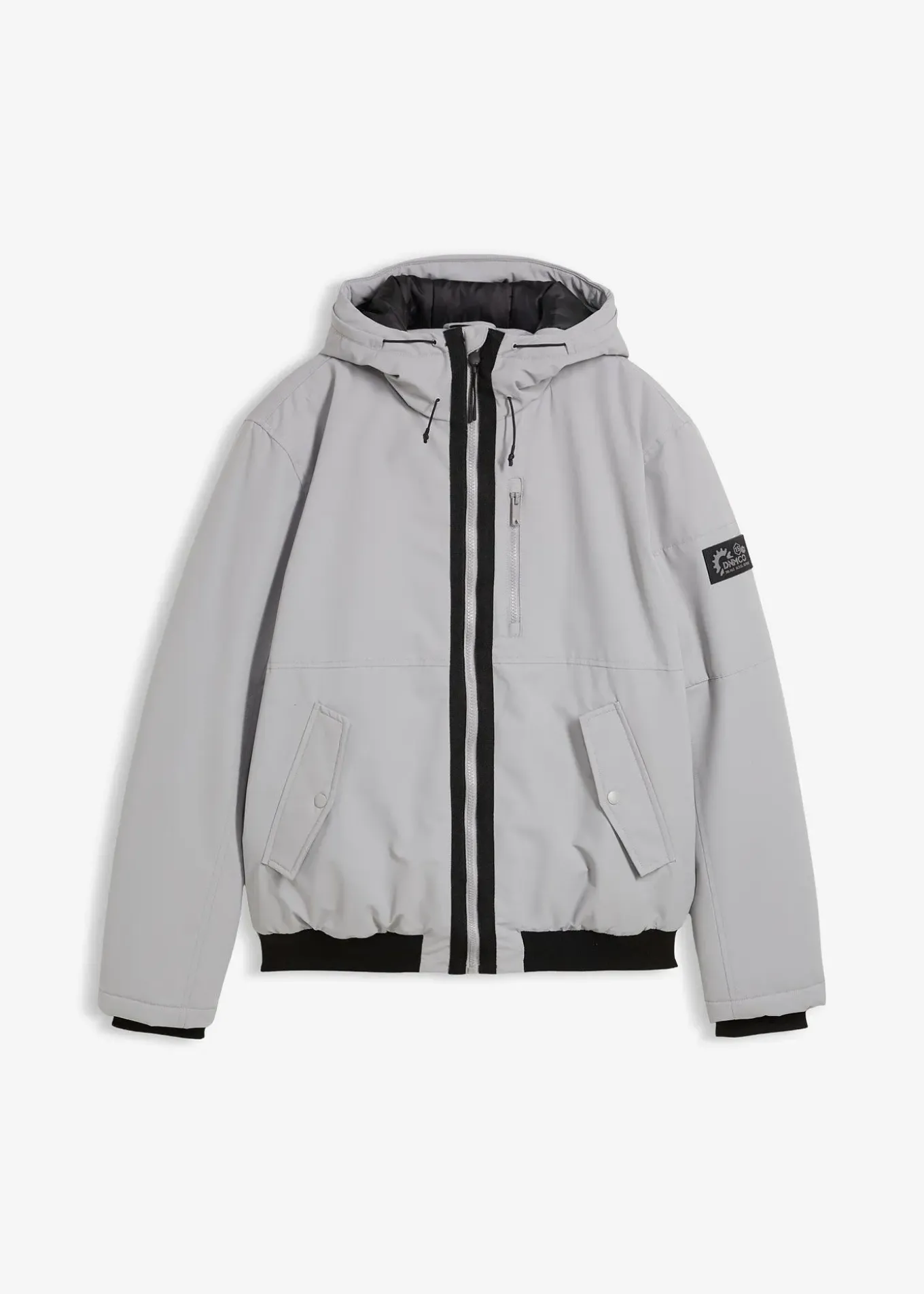 Blouson d’hiver à capuche et détails sportifs