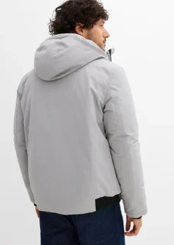 Blouson d’hiver à capuche et détails sportifs