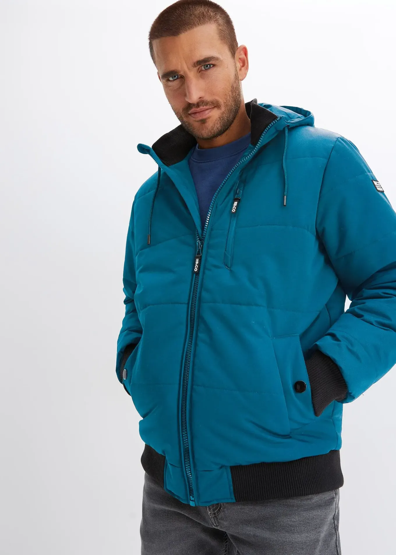 Blouson d’hiver matelassé à capuche