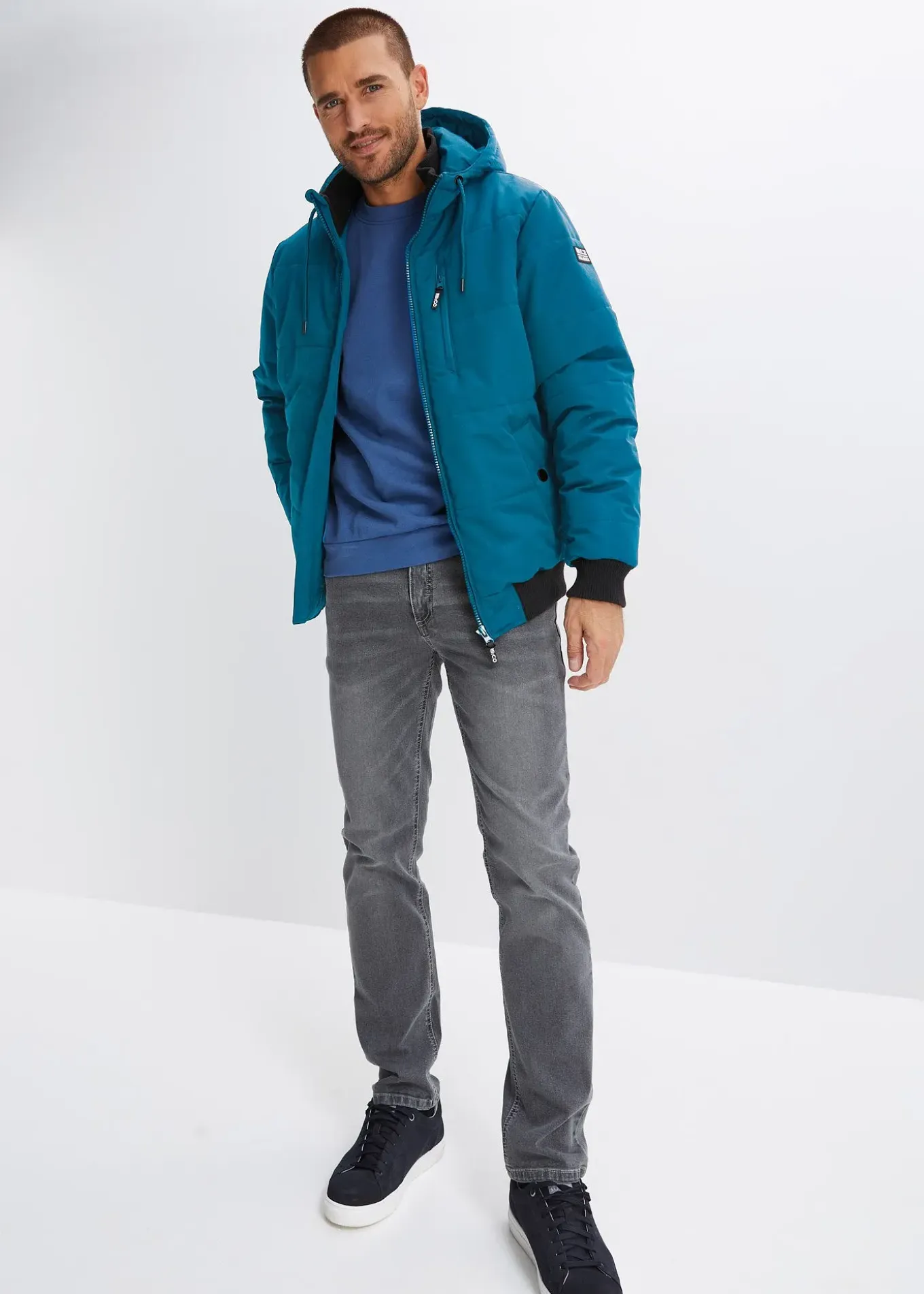 Blouson d’hiver matelassé à capuche