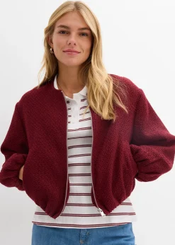 Blouson doux en maille bouclette